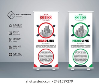 Premium Quality Roll up banner Template 