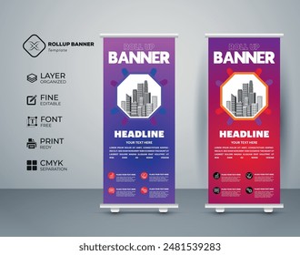 Premium Quality Roll up banner Template 
