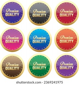 Premium quality round vector art multicolor.