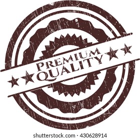 Premium Quality rubber seal with grunge texture