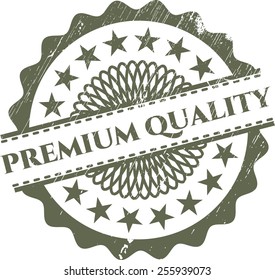 Premium Quality Rubber Stamp with Green color; Sticker, Tag, Icon or Symbol