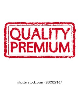 Premium quality rubber stamp text illustration