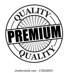 Premium quality rubber stamp vector illustration