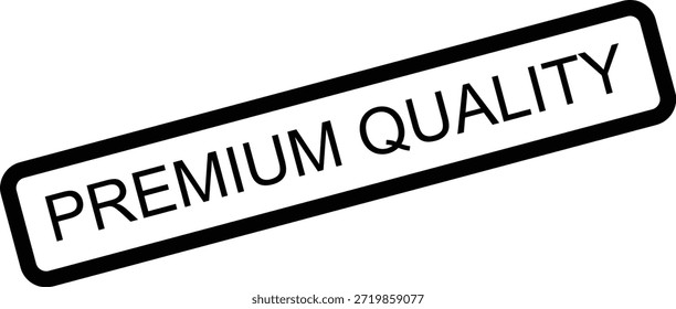 Ilustración vectorial de sello de goma de calidad de Premium