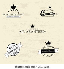 Premium Quality and Satisfaction Guaranteed Label