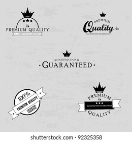 Premium Quality and Satisfaction Guaranteed Label