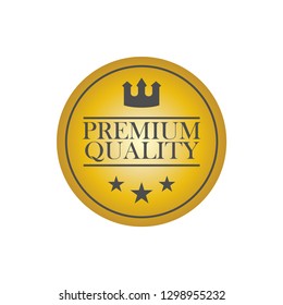 Premium Quality Seal or Label Flat Vector Icon - Vector 