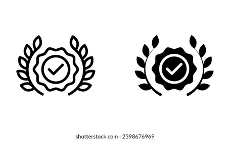 Premium quality seal or label flat icon. Set of stamp tag badge for business, vector illustration on white background