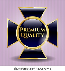 Emblema brillante de calidad superior
