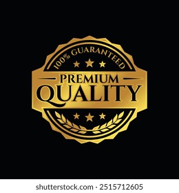 Premium Quality stamp, badge or logo. Satisfaction Guaranteed badge, trust badge design, guarantee badge.