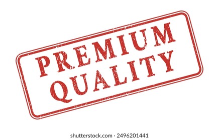 Premium Quality stamp rectangular red ink vector format scalable EPS