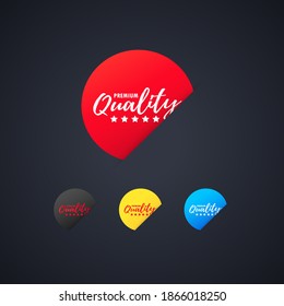 Premium quality sticker set. For graphic and web design. Vector on isolated white background. EPS 10