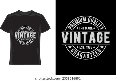 Premium quality t r d mark vintage est. 1995 guaranteed. Vintage T-Shirt Design