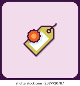 Premium Quality Tag Icon Design Element