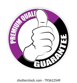 Premium quality thumb up sticker,vector illustration