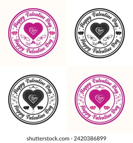 Premium quality Valentine's Day  badge T-Shirt design.