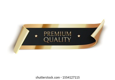 Premium quality vector badges. Luxury black labels. Vector illustration