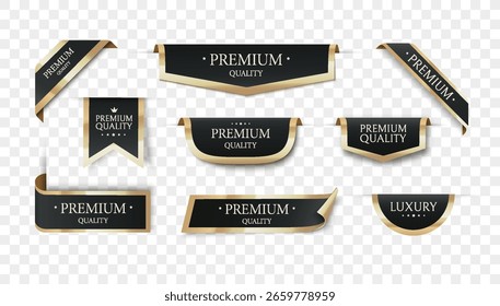 Insignias o etiquetas de Vector de calidad de Premium