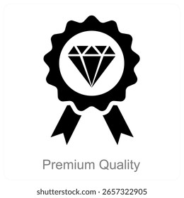 Diseño de concepto de icono de Vector de calidad de Premium