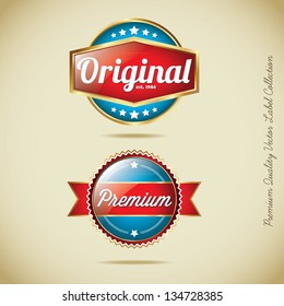 Premium Quality Vector Label Collection