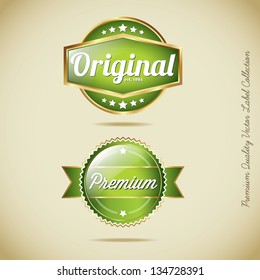 Premium Quality Vector Label Collection
