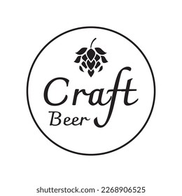 Premium quality vintage craft beer logo template. For badges, emblems, beer companies, bars, taverns.