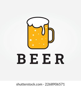 Premium quality vintage craft beer logo template. For badges, emblems, beer companies, bars, taverns.