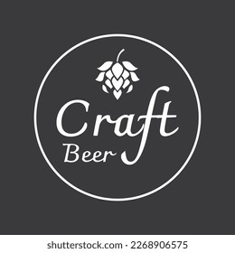 Premium quality vintage craft beer logo template. For badges, emblems, beer companies, bars, taverns.