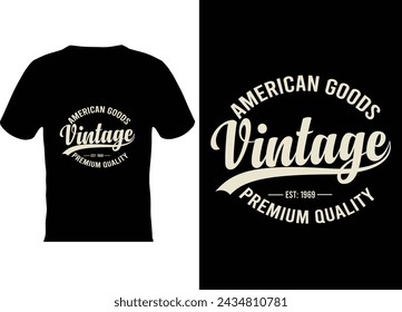 Premium quality vintage t shirt design.