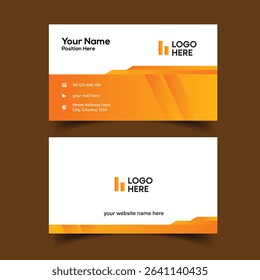 Premium Quality Visiting Card Template Design. Creative Double-sided Business Card Template.