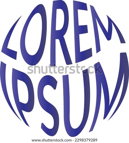 Premium quality warped 3d text effect vector logo