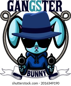 Premium Rabbit Design vector illustration format that are perfect for t-shirt, coffee mug, poster, cards, pillow cover, sticker, Canvas design, and Musk design.