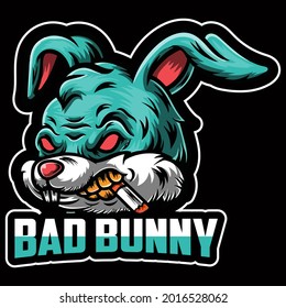 Premium Rabbit Design vector illustration format that are perfect for t-shirt, coffee mug, poster, cards, pillow cover, sticker, Canvas design, and Musk design.