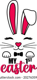 Premium Rabbit Design vector illustration format that are perfect for t-shirt, coffee mug, poster, cards, pillow cover, sticker, Canvas design, and Musk design.