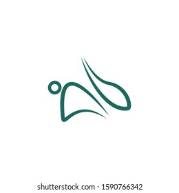 Premium rabbit logo design. Abstract icon rabbit vector illustration