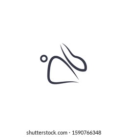 Premium rabbit logo design. Abstract icon rabbit vector illustration