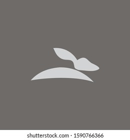 Premium rabbit logo design. Abstract icon rabbit vector illustration