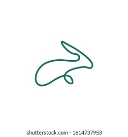 Premium rabbit logo design. Abstract icon rabbit vector illustration
