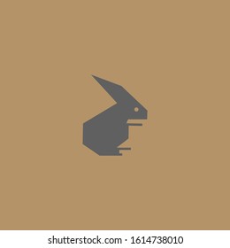 Premium rabbit logo design. Abstract icon rabbit vector illustration