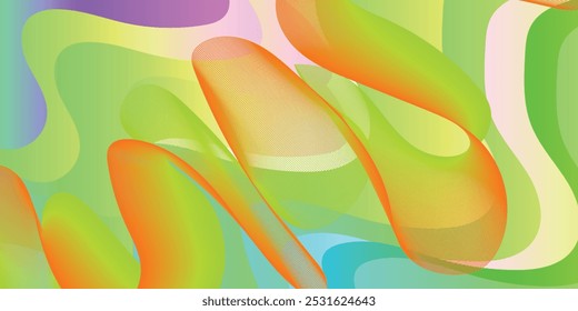 Premium rainbow wave different colored Background for Abstract Modern banner