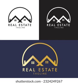 Premium Real Estate Business Logo Template, Building, Property Development, and Construction Logo Vector Design Eps