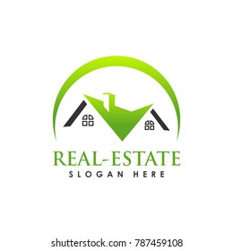 premium Real estate logo template. home house building vector. colorful logo