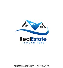 premium Real estate logo template. home house building vector. colorful logo