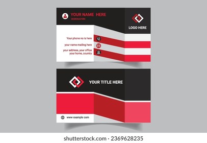 Premium  realistic  modern business card  3D design 