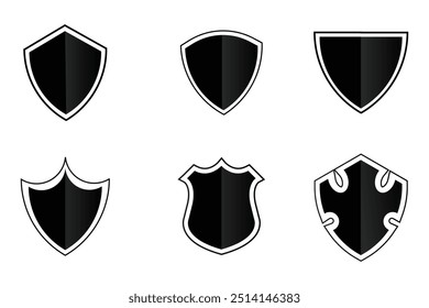 premium and realistic shield vector design

