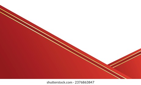 premium red background with gold decoration.  good for presentations.  vector design
