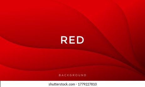 Fondo de color de gradiente rojo premium con sombra dinámica en el fondo. fondo vectorial. Eps10
