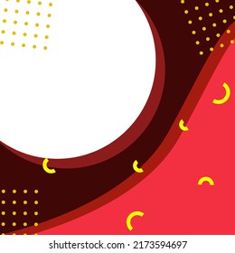Premium red and maroon background design with a combination of yellow ornaments to display products.