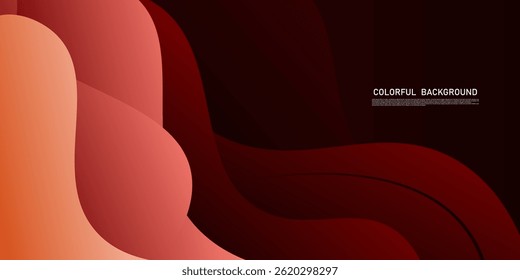 Premium red and orange color background with dynamic shadow in the background. Vector eps10