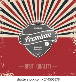 premium retro badge